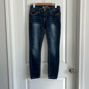 Wallflower 5 pocket design skinny jeans size 7